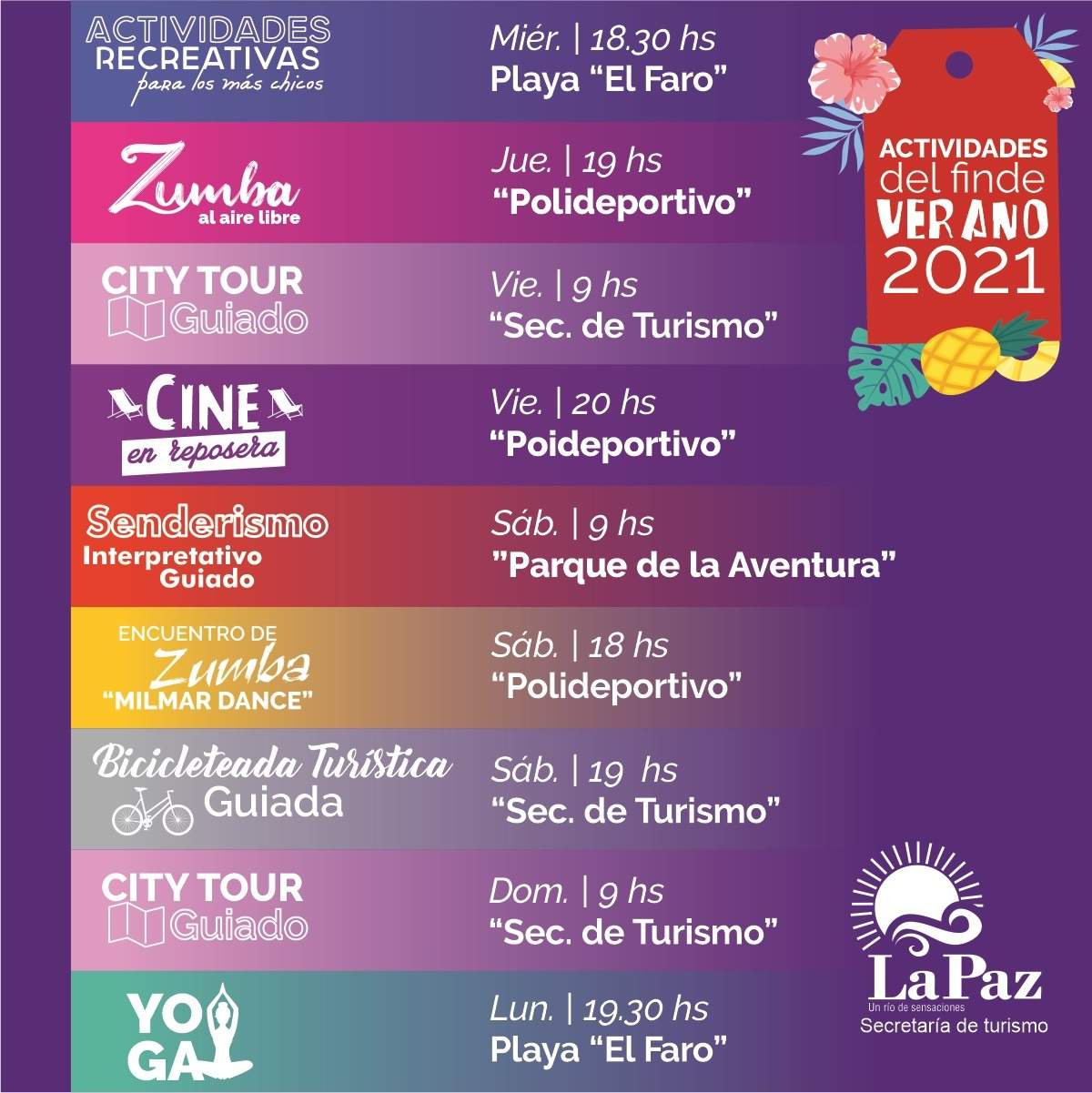 Actividades para este Fin de Semana