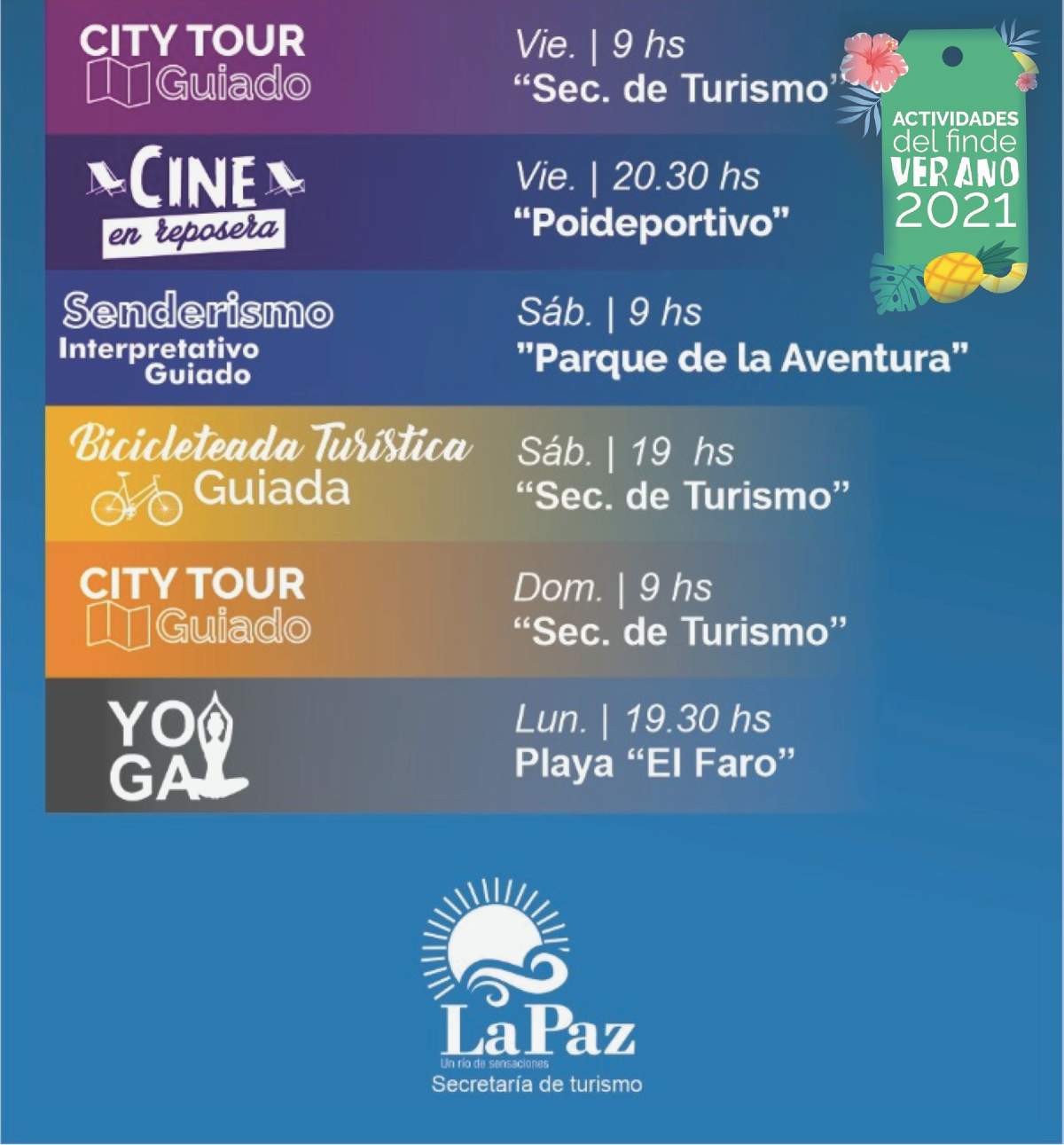 Actividades para este Fin de Semana