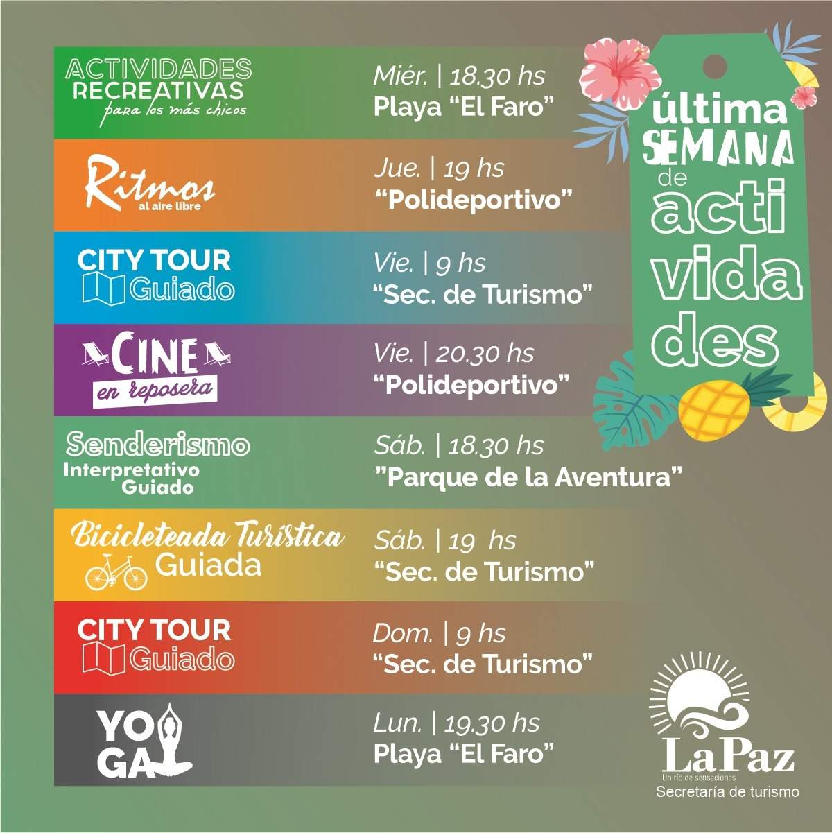 Actividades para este fin de semana